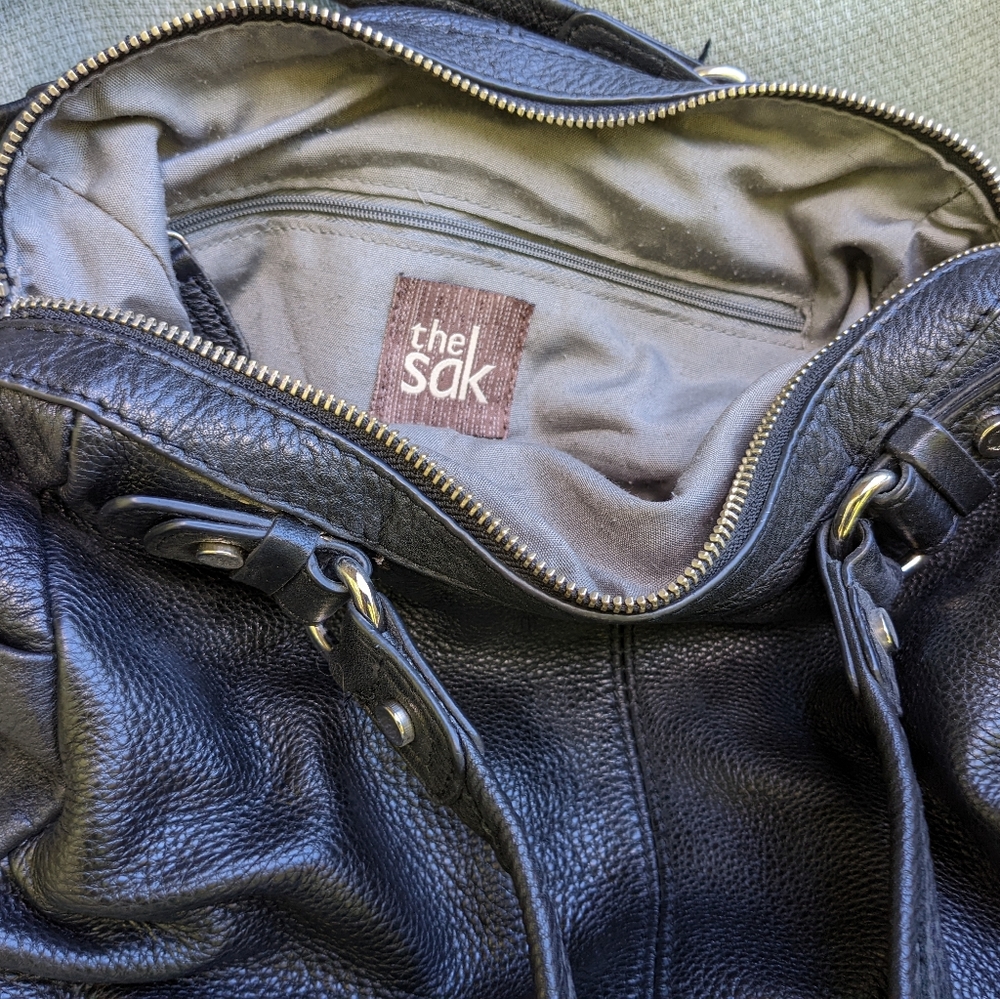 The SAK black leather crossbody